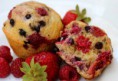 Muffiny z ovsených vločiek a ovocia